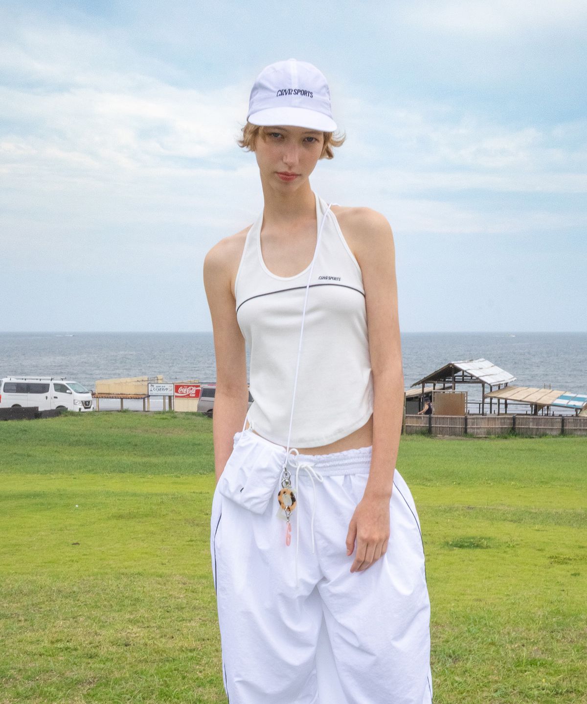 그로브(GROVE) RYAN SHIRRING BAG (WHITE)