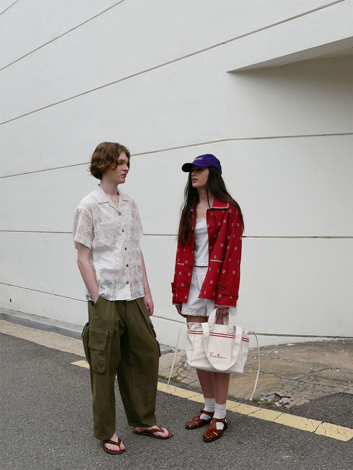 프리터(FRITUR) The NEEDLE Shirt White_F252ST10