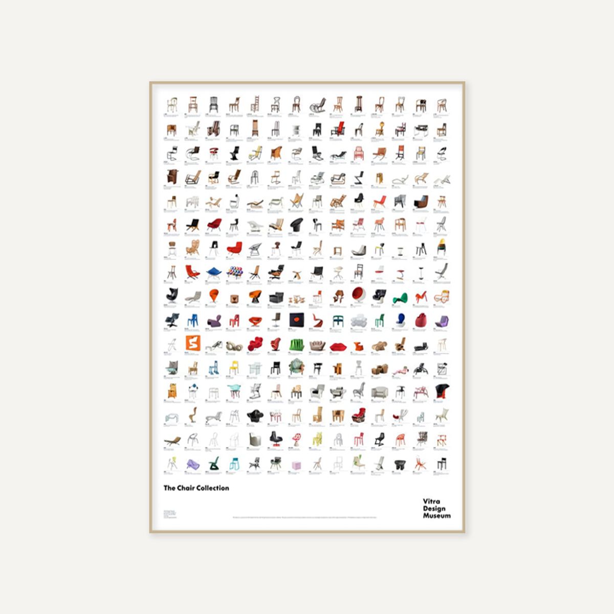 그릿시즌(GREET SEASON) Vitra_The Chair Collection, 2022 (액자 포함)