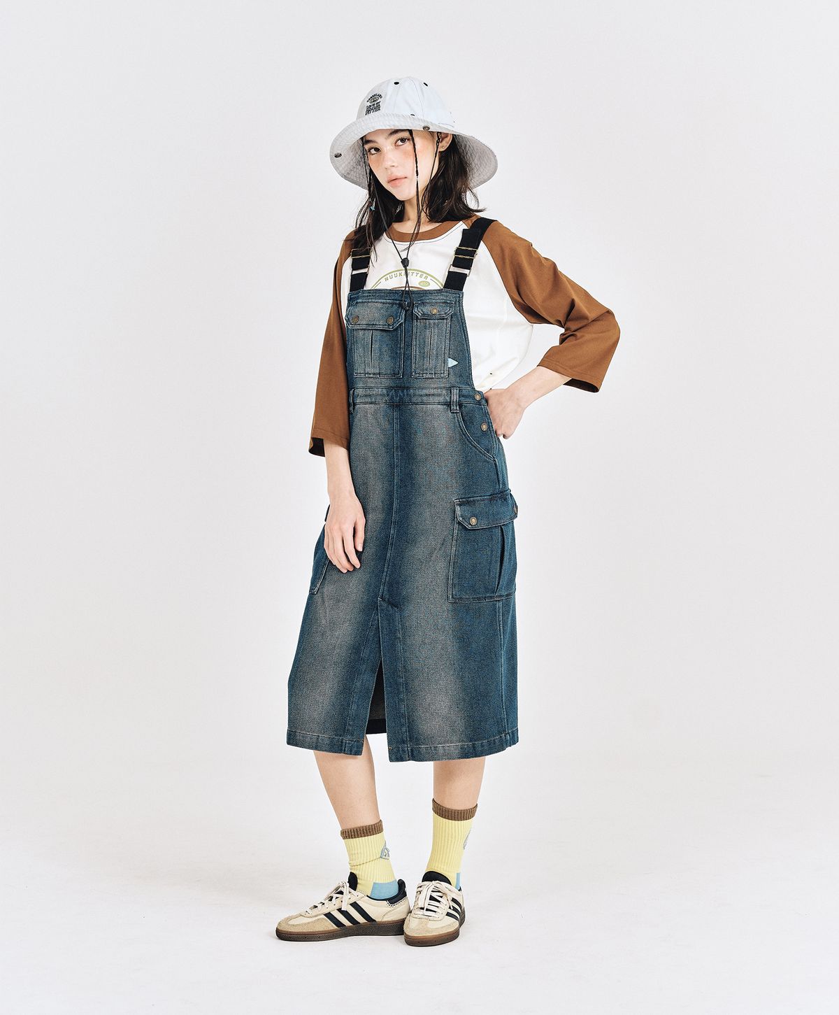 누크피터(NUUKFITTER) NKFT RAGLAN T-SHIRT_WOMEN [BROWN]