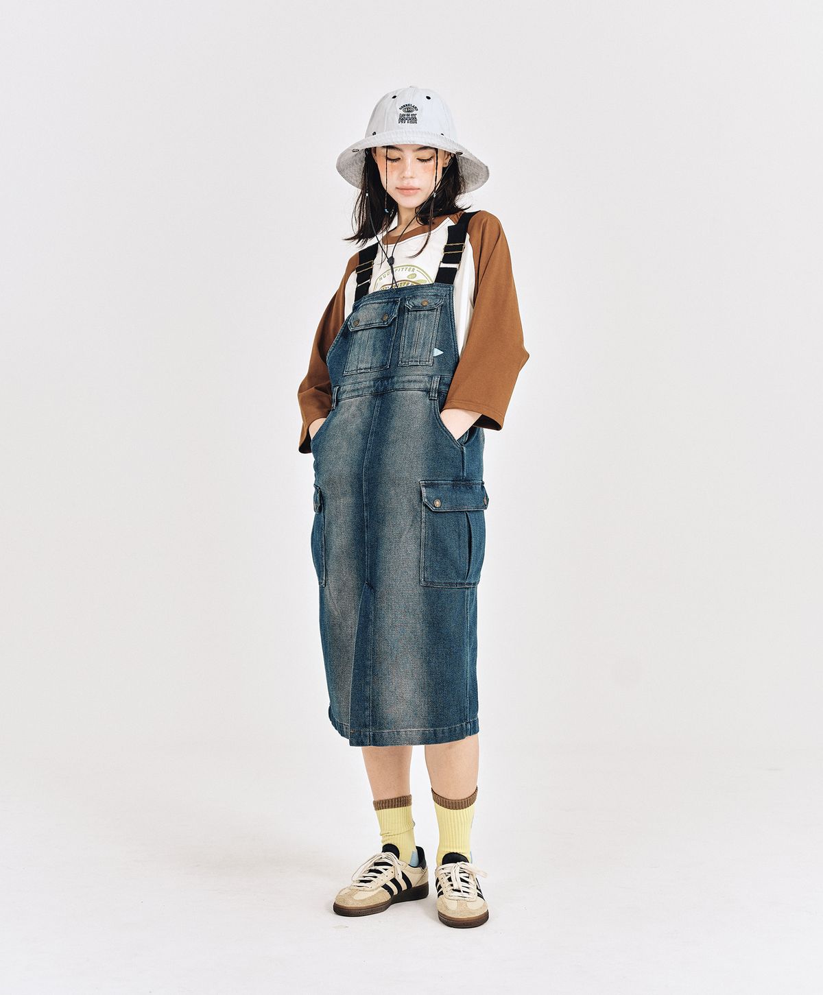누크피터(NUUKFITTER) NKFT RAGLAN T-SHIRT_WOMEN [BROWN]