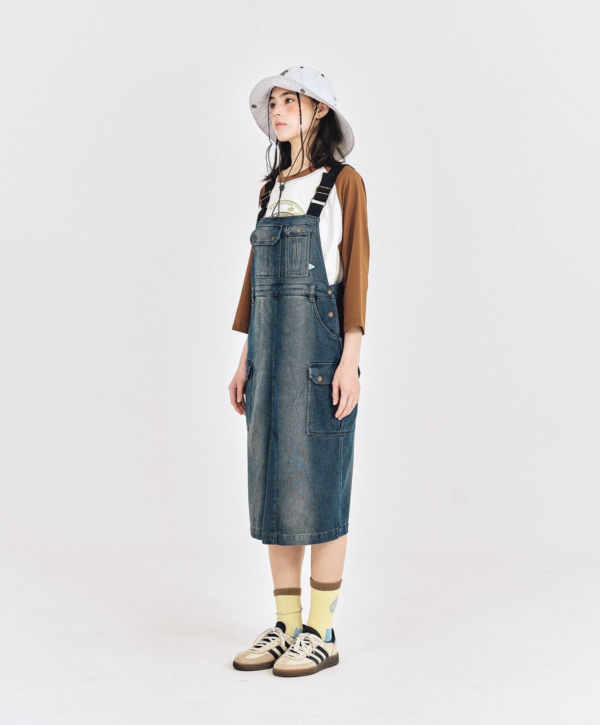 누크피터(NUUKFITTER) NKFT RAGLAN T-SHIRT_WOMEN [BROWN]
