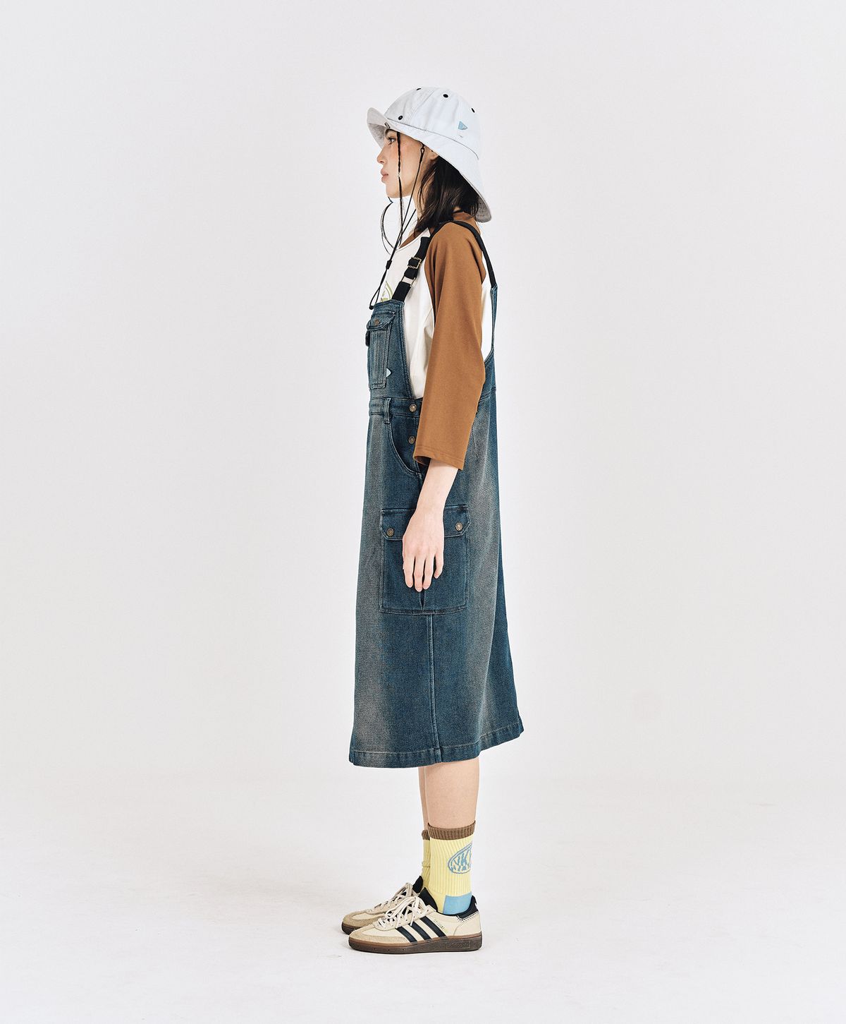 누크피터(NUUKFITTER) NKFT RAGLAN T-SHIRT_WOMEN [BROWN]