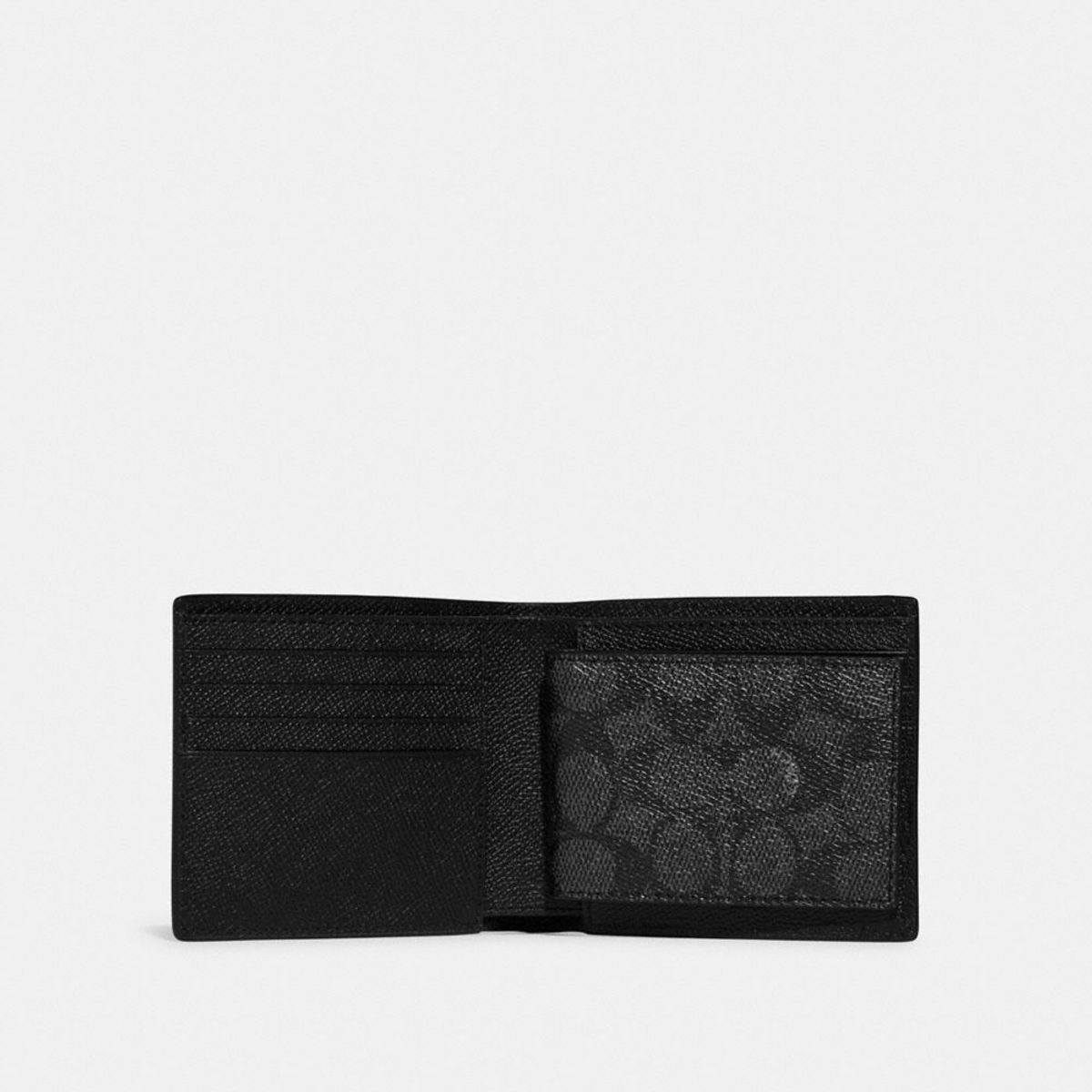 코치(COACH) 쓰리인원 월릿 위드 시그니처 CJ880 BLK