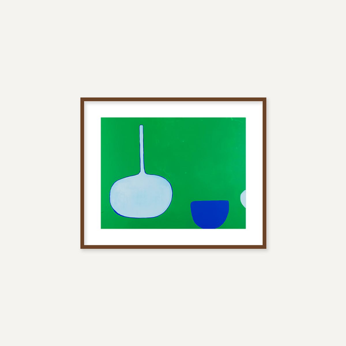 그릿시즌(GREET SEASON) 윌리엄 스콧 Bottle and Bowl, Blues on Green, 1970 (액자 포함)