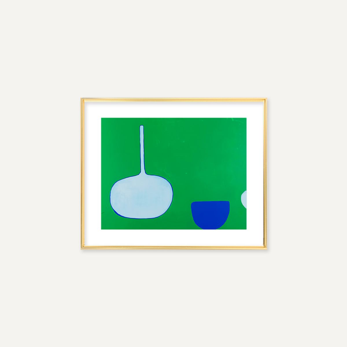 그릿시즌(GREET SEASON) 윌리엄 스콧 Bottle and Bowl, Blues on Green, 1970 (액자 포함)