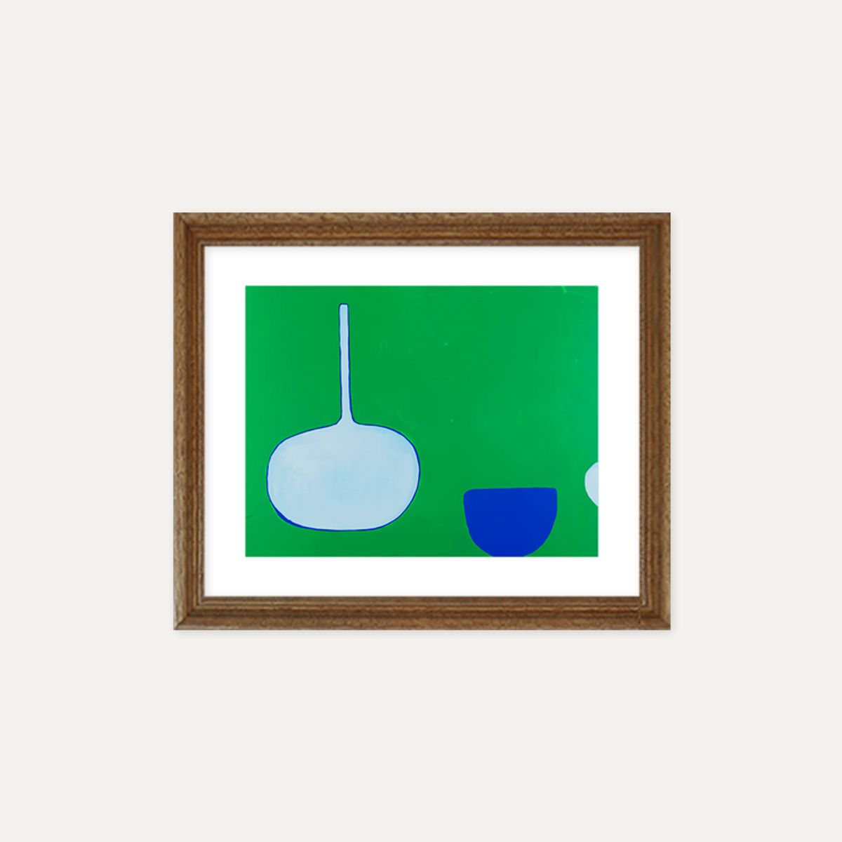 그릿시즌(GREET SEASON) 윌리엄 스콧 Bottle and Bowl, Blues on Green, 1970 (액자 포함)