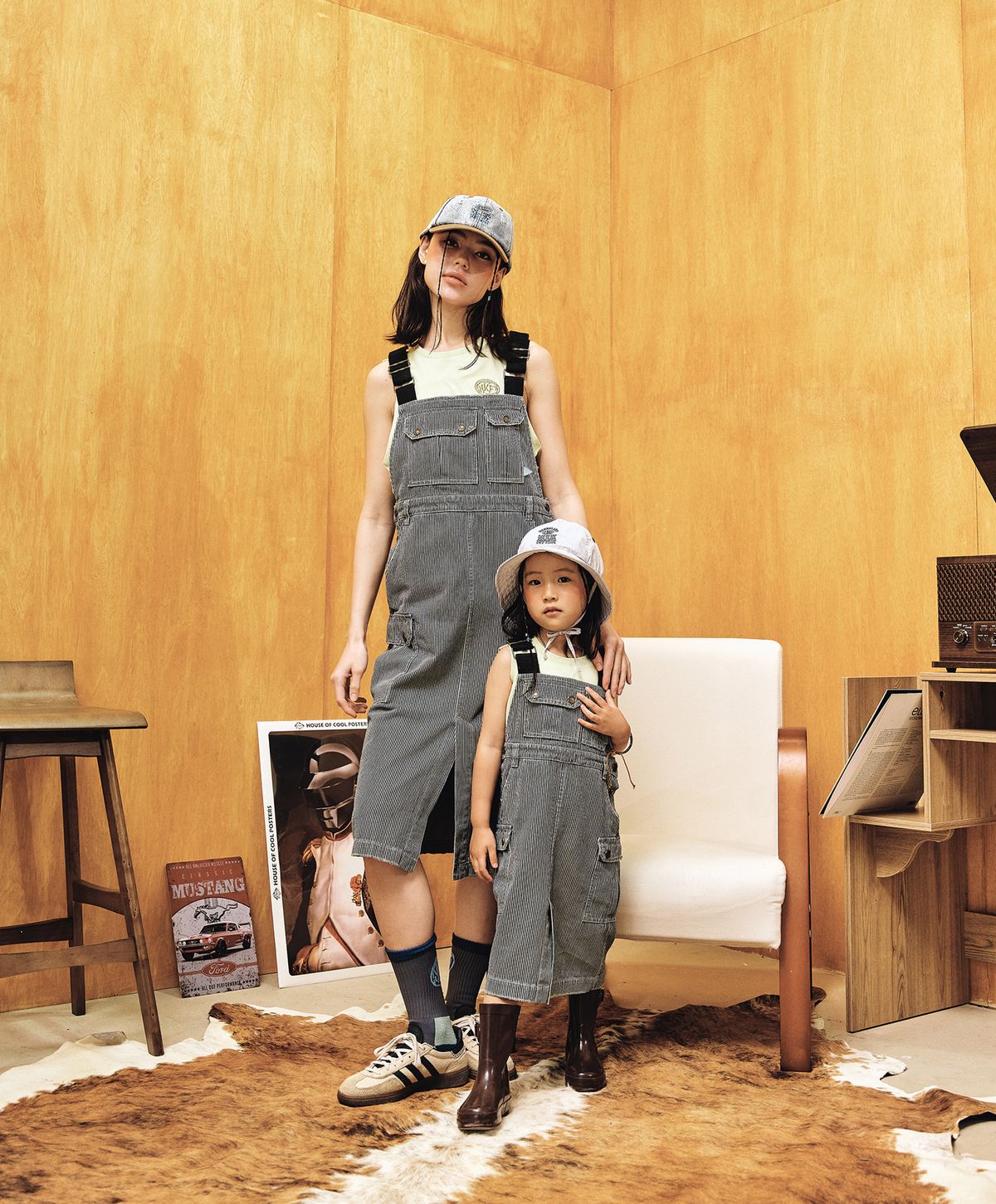 누크피터(NUUKFITTER) DENIM OVERALL ONEPIECE [BLUE(STRIPE)]
