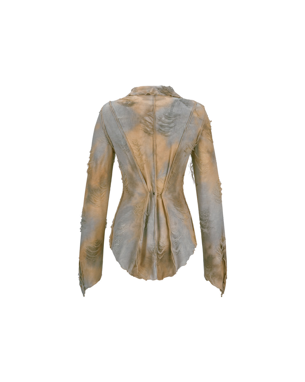 도그마 엑스(DOGMA EHKS) DISTRESSED BLOUSE DIRTY YELLOW