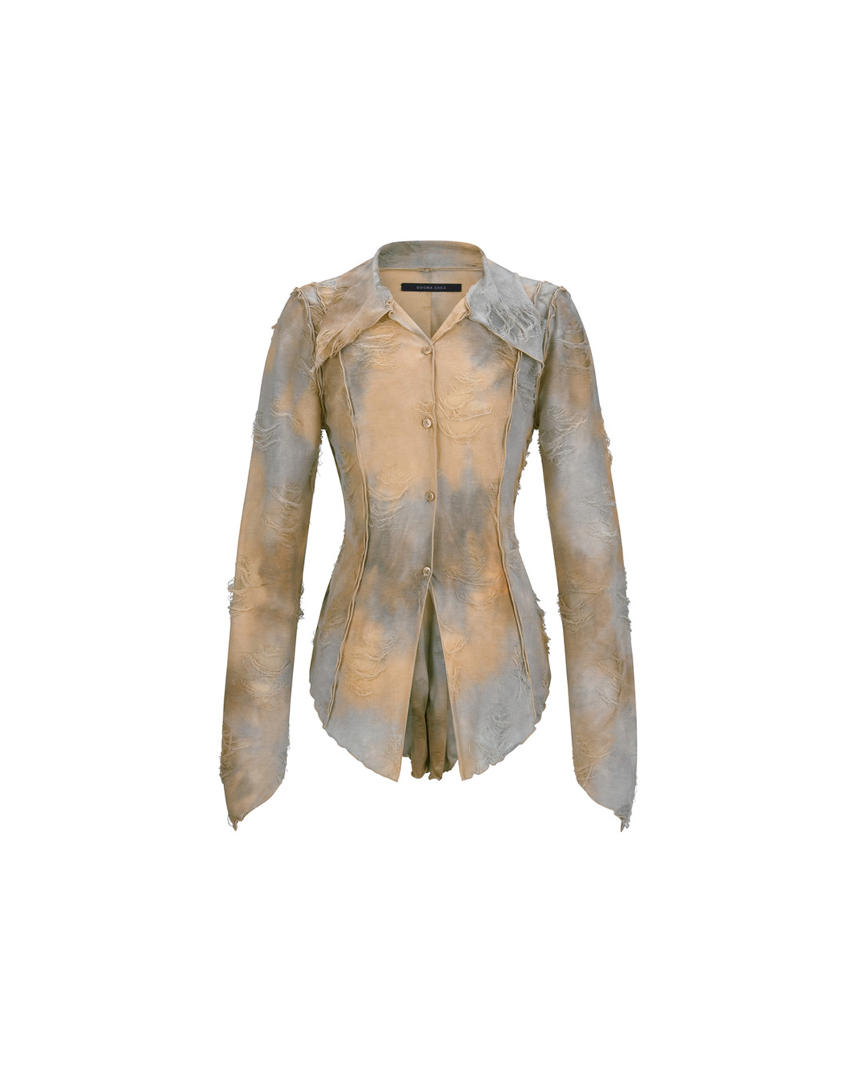 도그마 엑스(DOGMA EHKS) DISTRESSED BLOUSE DIRTY YELLOW