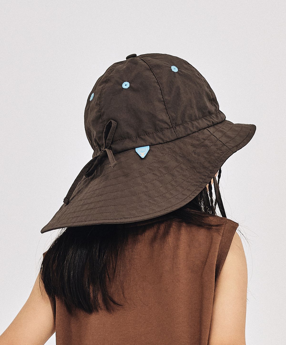 누크피터(NUUKFITTER) NYLON FISHERMANS HAT_KIDS [BROWN]
