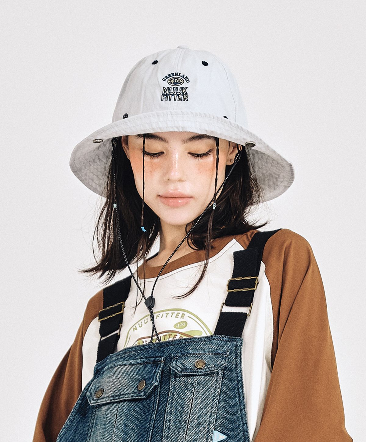 누크피터(NUUKFITTER) ICE-UP FISHERMANS HAT [GRAY]