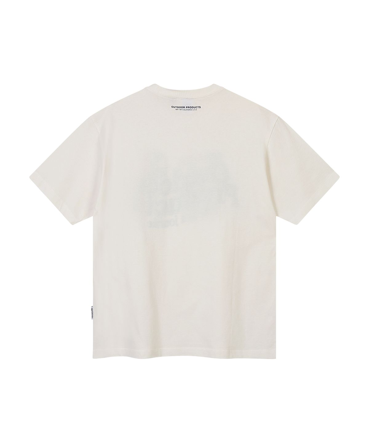 아웃도어 프로덕츠(OUTDOOR PRODUCTS) VINTAGE WAVE LOGO T-SHIRT (IVORY)