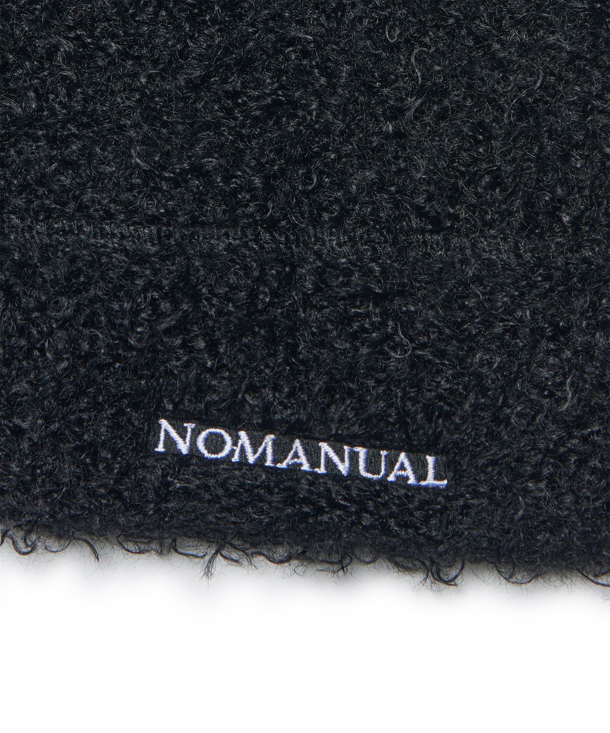 노매뉴얼(NOMANUAL) NEST HAIRY BEANIE - BLACK