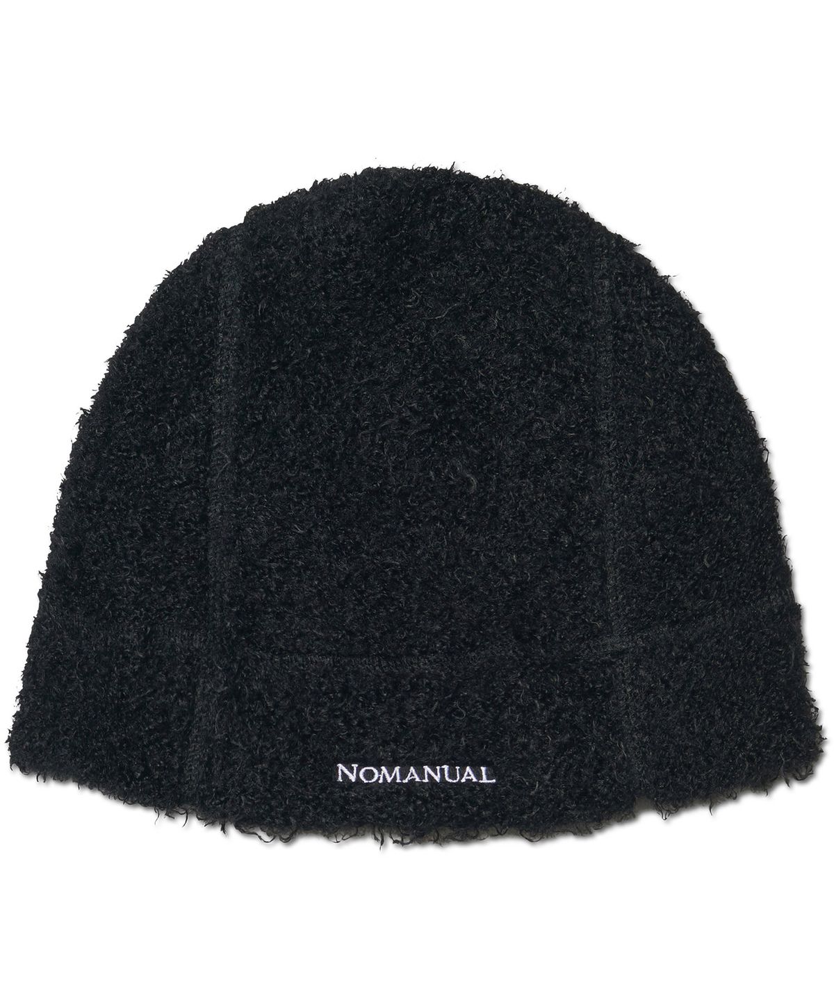 노매뉴얼(NOMANUAL) NEST HAIRY BEANIE - BLACK
