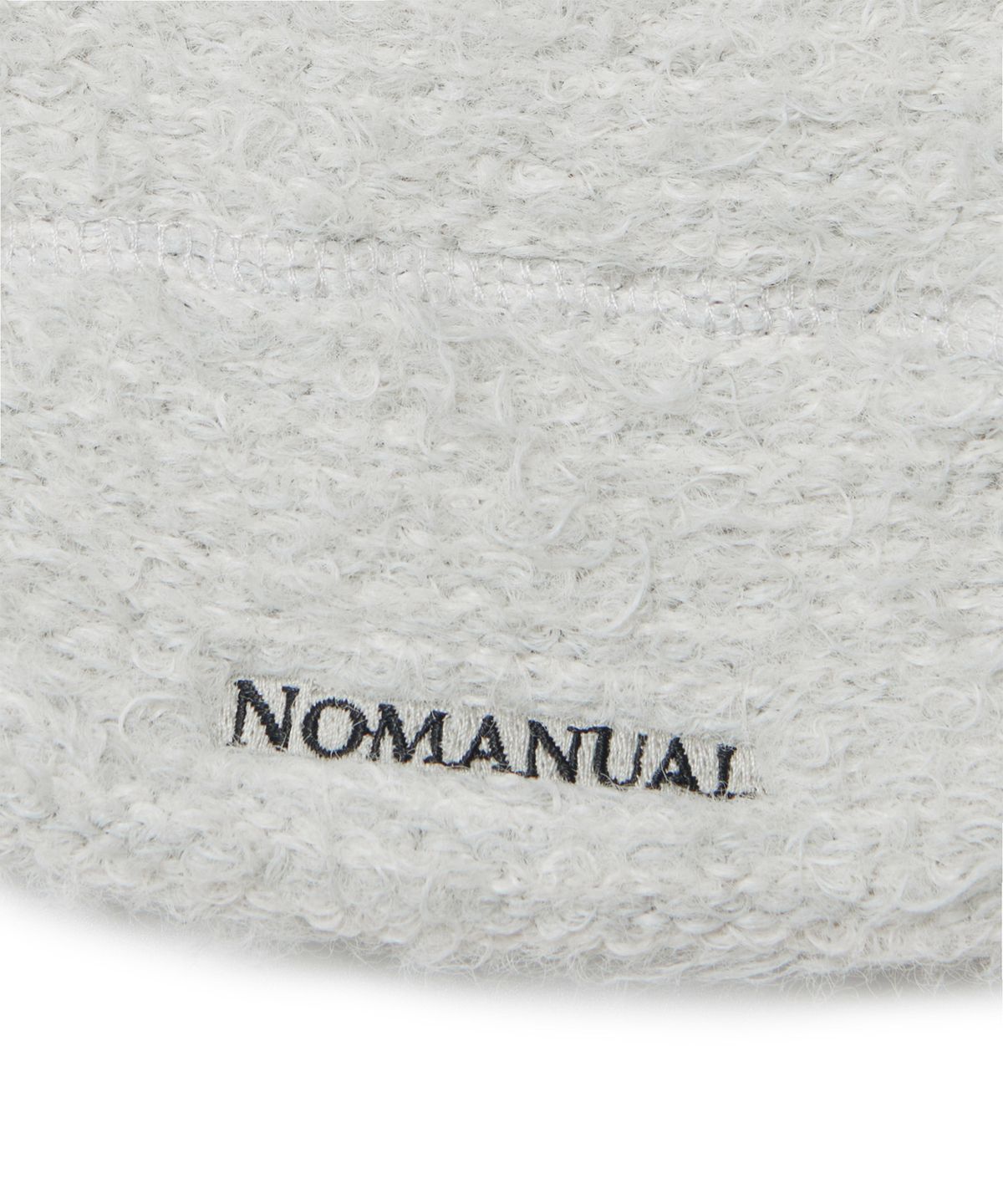 노매뉴얼(NOMANUAL) NEST HAIRY BEANIE - LIGHT GRAY