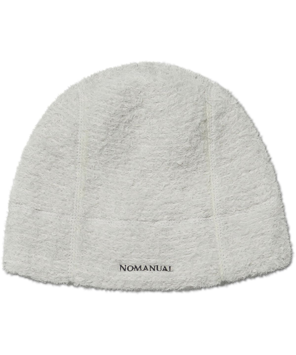 노매뉴얼(NOMANUAL) NEST HAIRY BEANIE - LIGHT GRAY