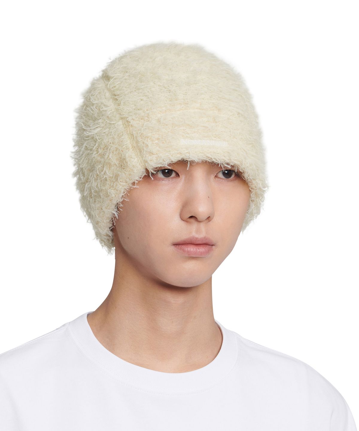 노매뉴얼(NOMANUAL) NEST HAIRY BEANIE - CREAM