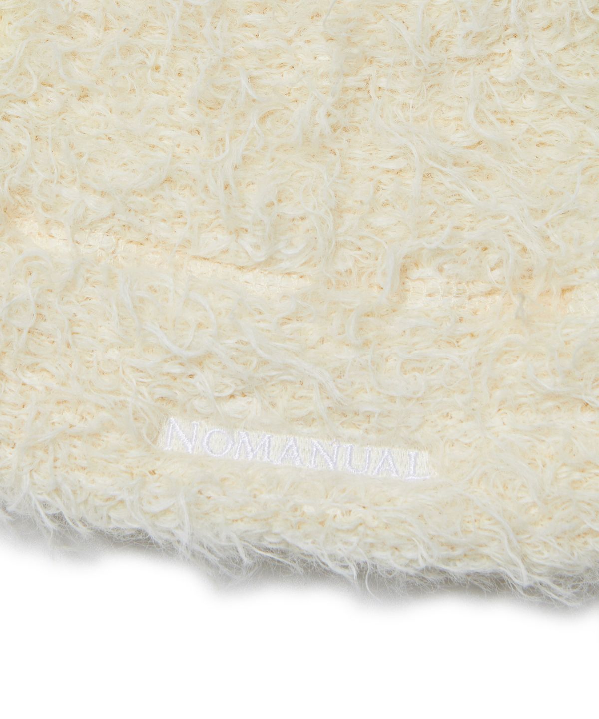 노매뉴얼(NOMANUAL) NEST HAIRY BEANIE - CREAM