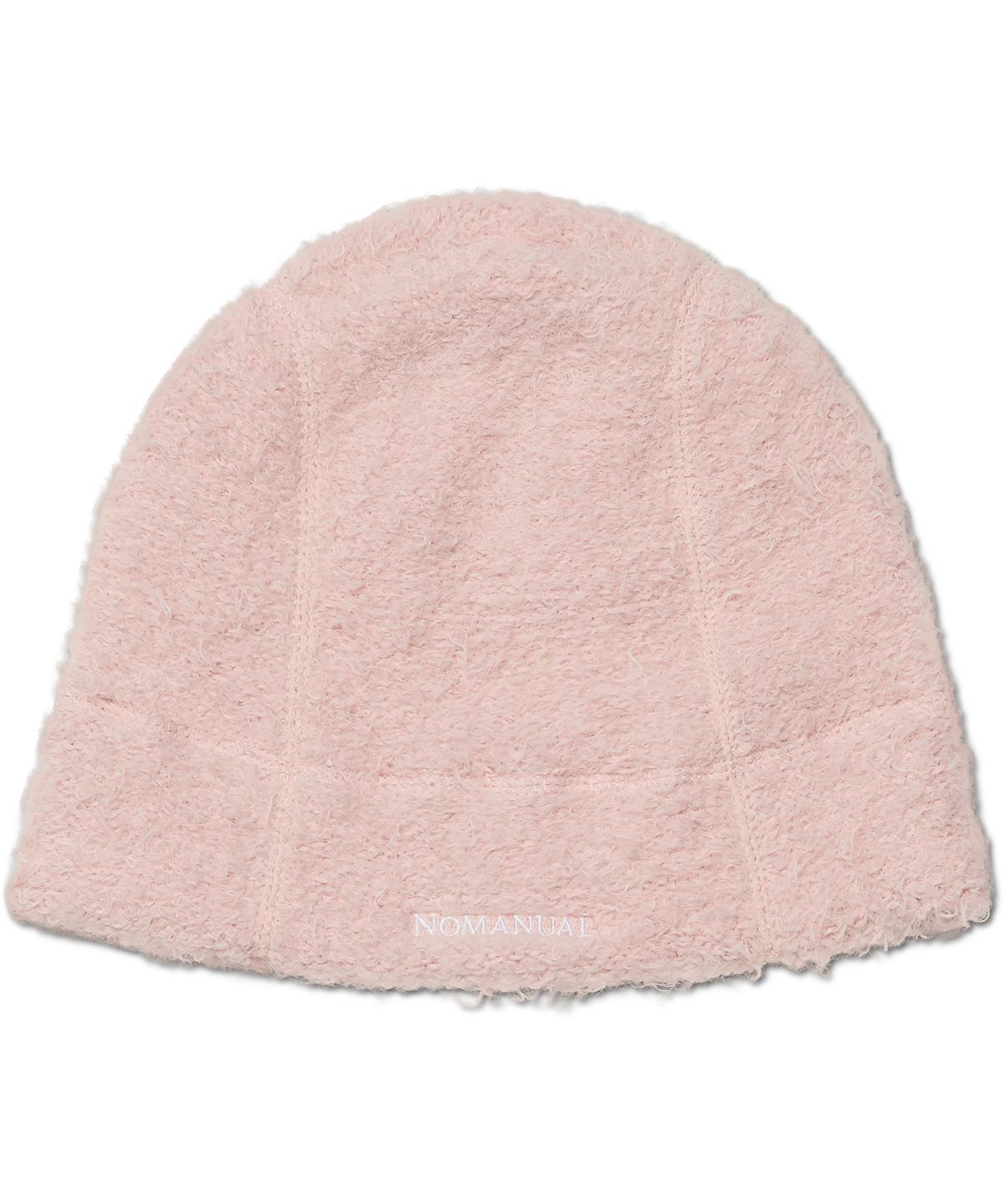 노매뉴얼(NOMANUAL) NEST HAIRY BEANIE - DUST PINK
