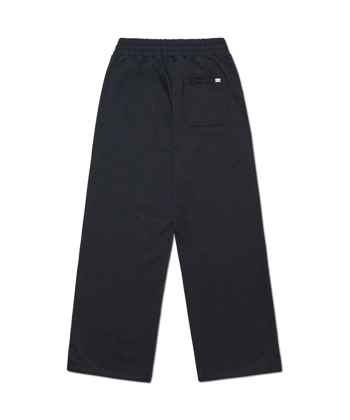 노매뉴얼(NOMANUAL) OVERLAY LOGO SWEATPANTS - BLACK