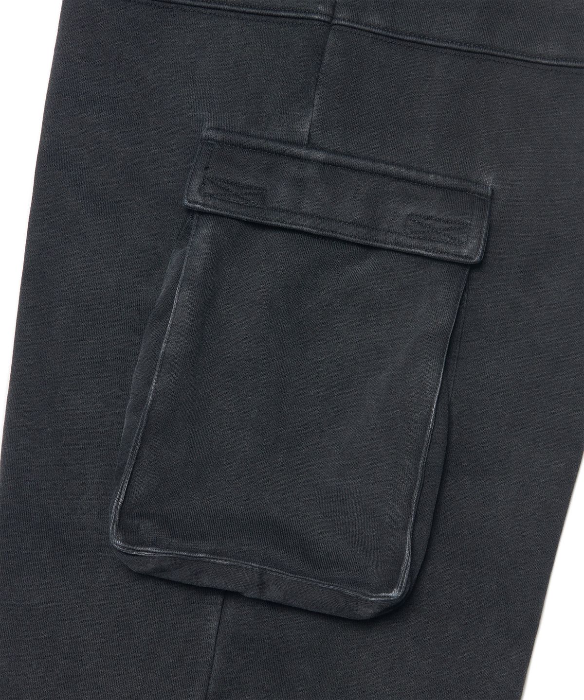 노매뉴얼(NOMANUAL) MULTI CARGO SWEATPANTS - WASHED BLACK