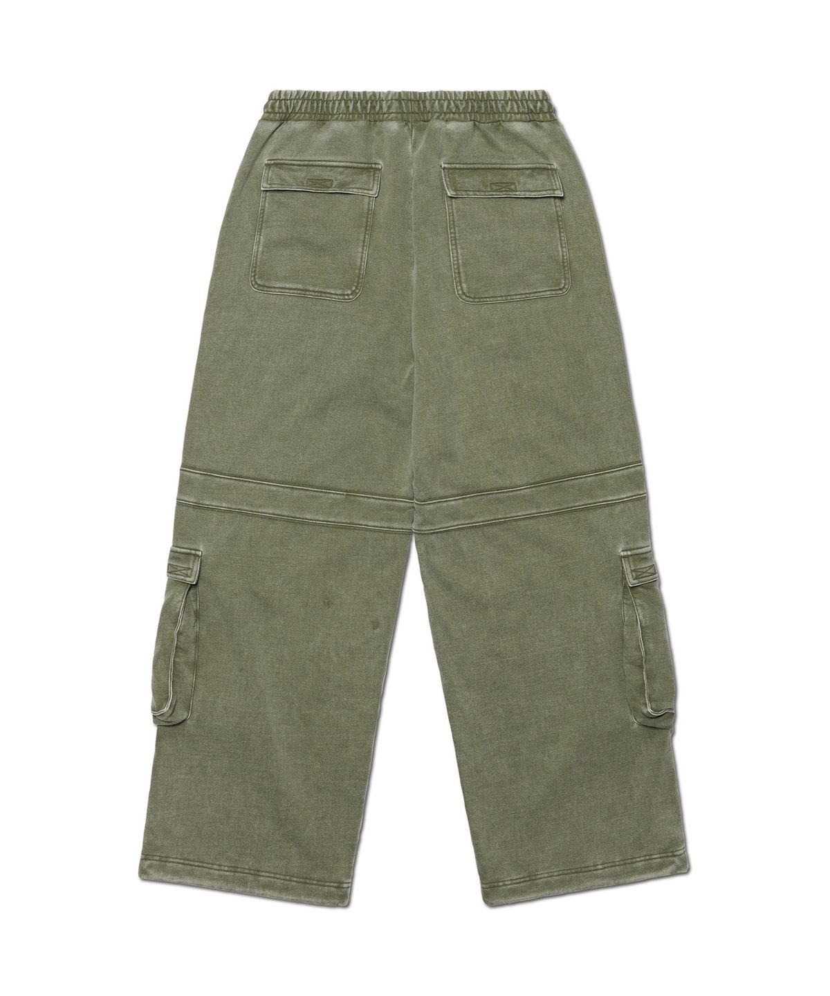 노매뉴얼(NOMANUAL) MULTI CARGO SWEATPANTS - WASHED KHAKI