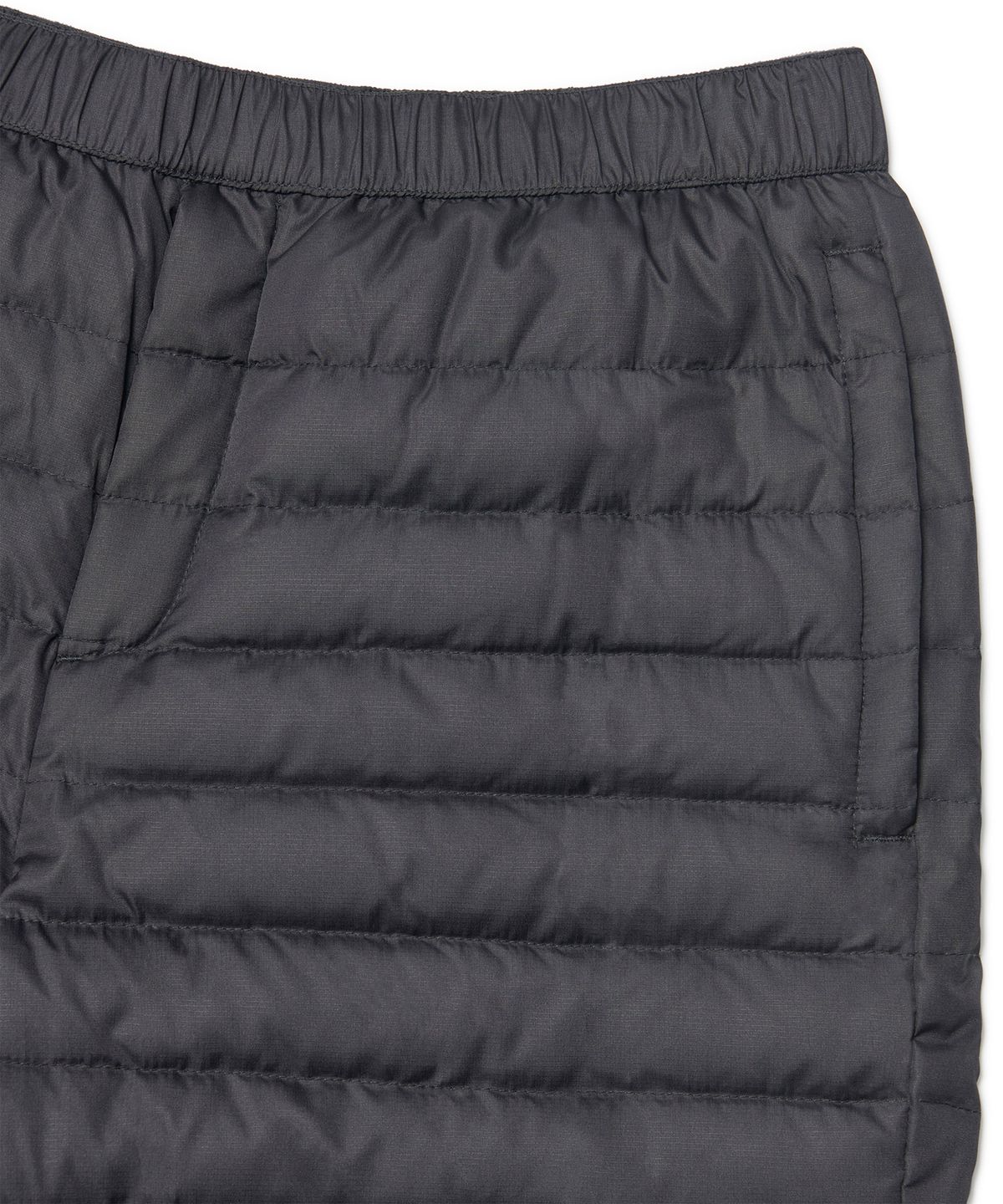 노매뉴얼(NOMANUAL) CREPE DUCK DOWN PADDED PANTS - BLACK