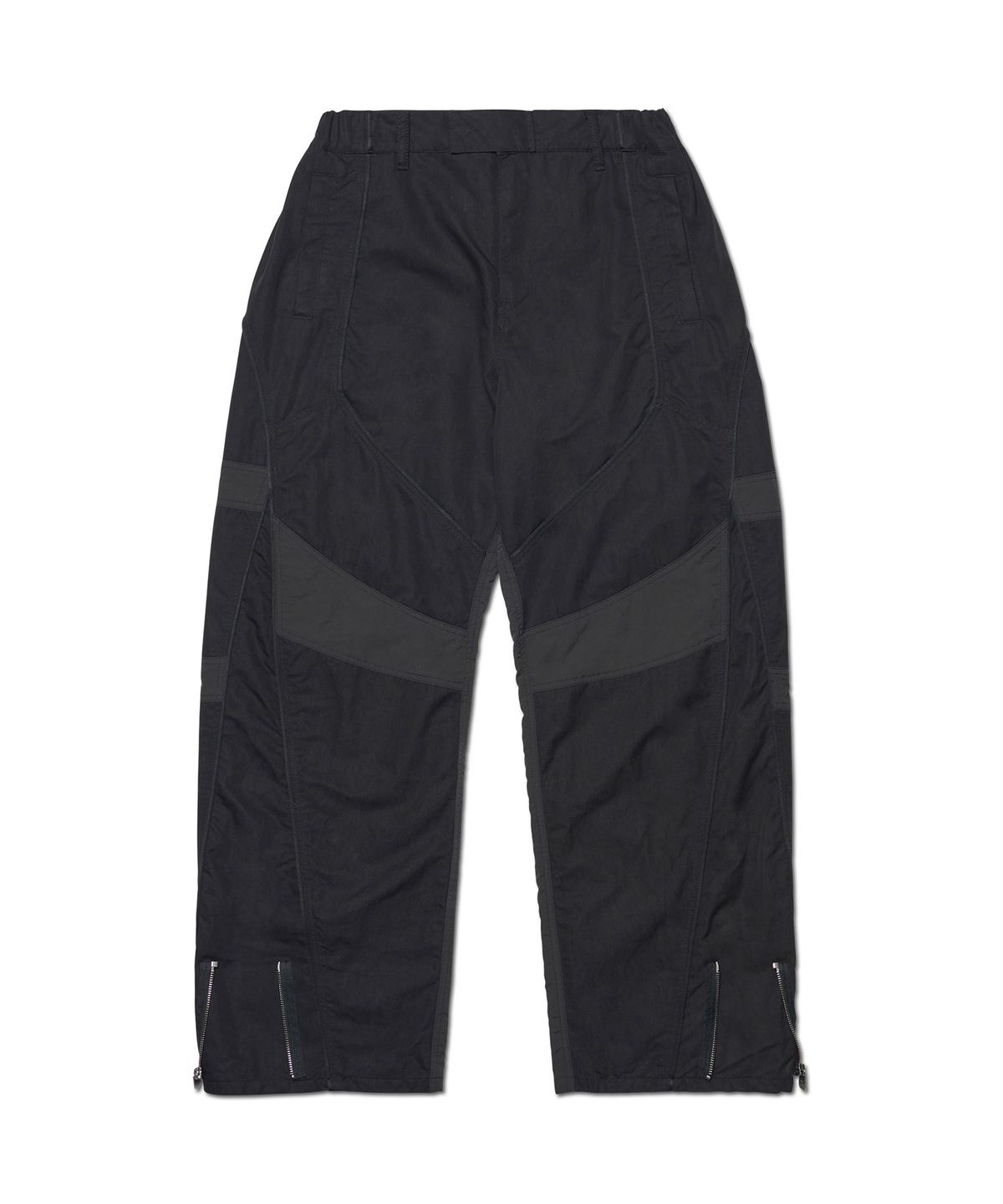 노매뉴얼(NOMANUAL) MOTO TRACK PANTS - BLACK