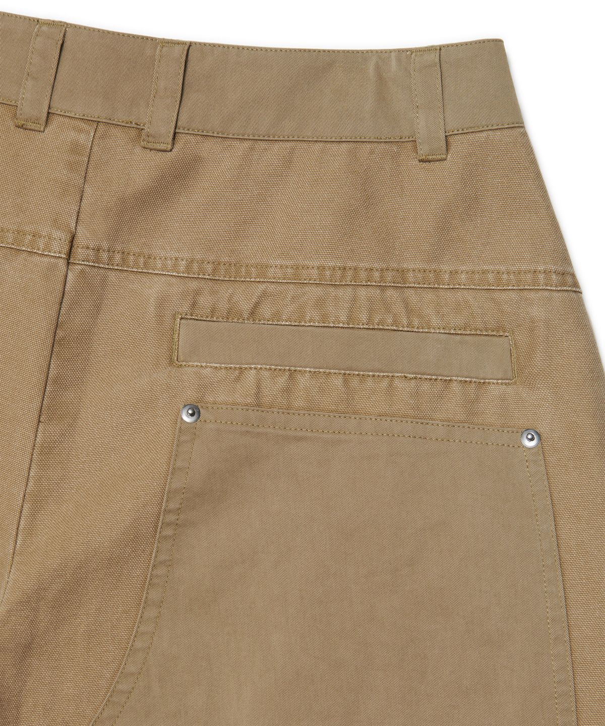 노매뉴얼(NOMANUAL) DOUBLE LAYERED CARGO PANTS - WASHED BEIGE