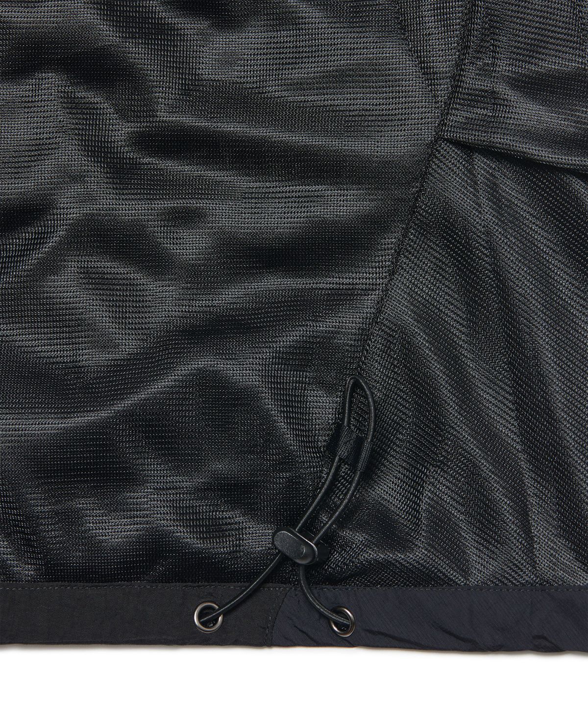 노매뉴얼(NOMANUAL) TUCK-STRUCTURED NYLON PANTS - BLACK