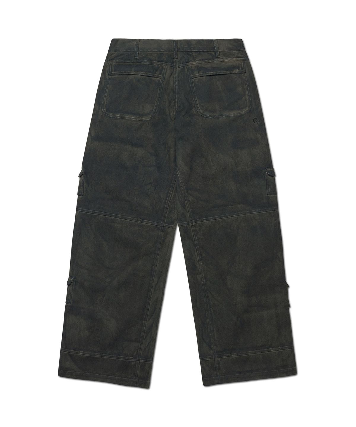 노매뉴얼(NOMANUAL) PAINTED CARGO PANTS - CHARCOAL