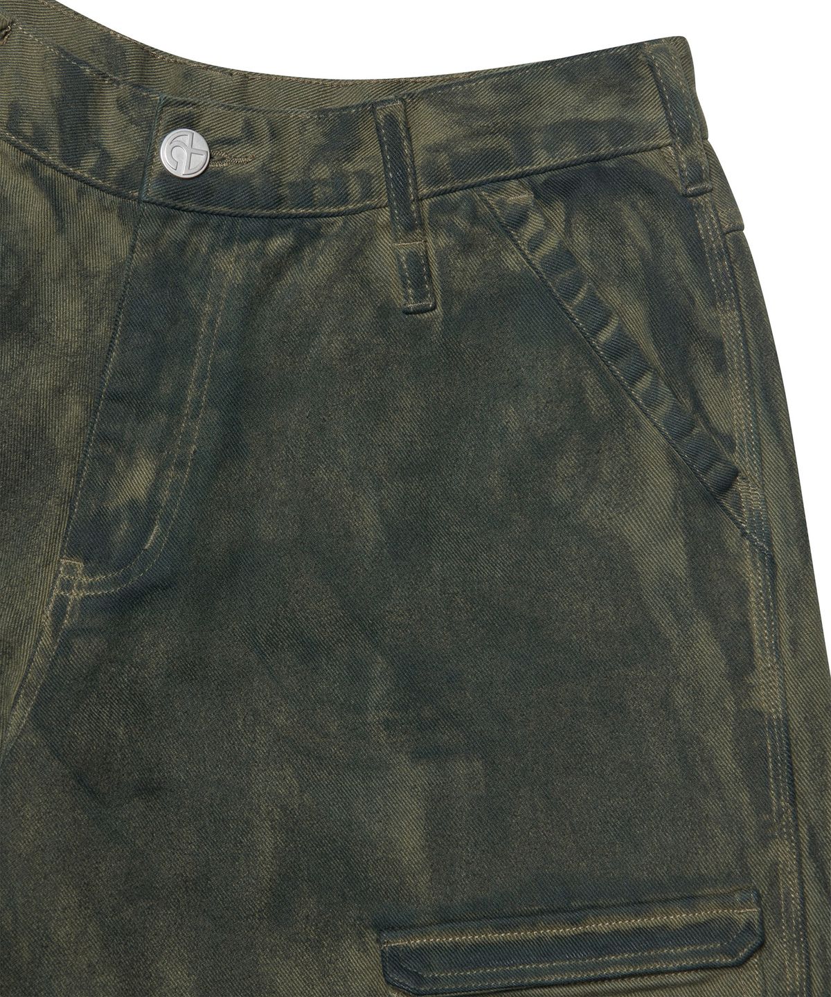 노매뉴얼(NOMANUAL) PAINTED CARGO PANTS - KHAKI