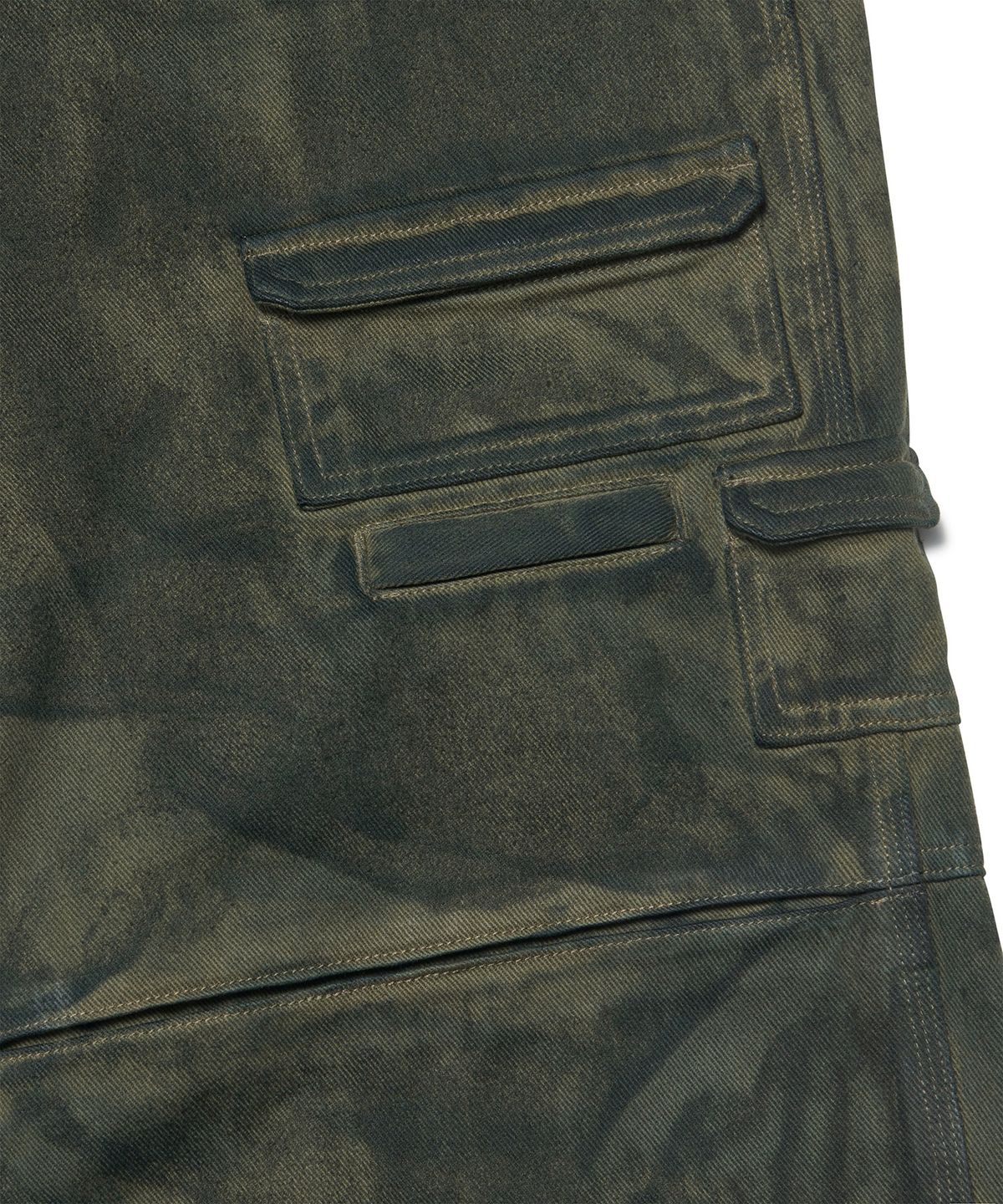 노매뉴얼(NOMANUAL) PAINTED CARGO PANTS - KHAKI