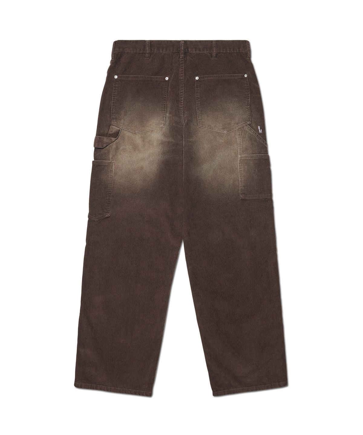 노매뉴얼(NOMANUAL) DOUBLE KNEE CORDUROY PANTS - WASHED BROWN