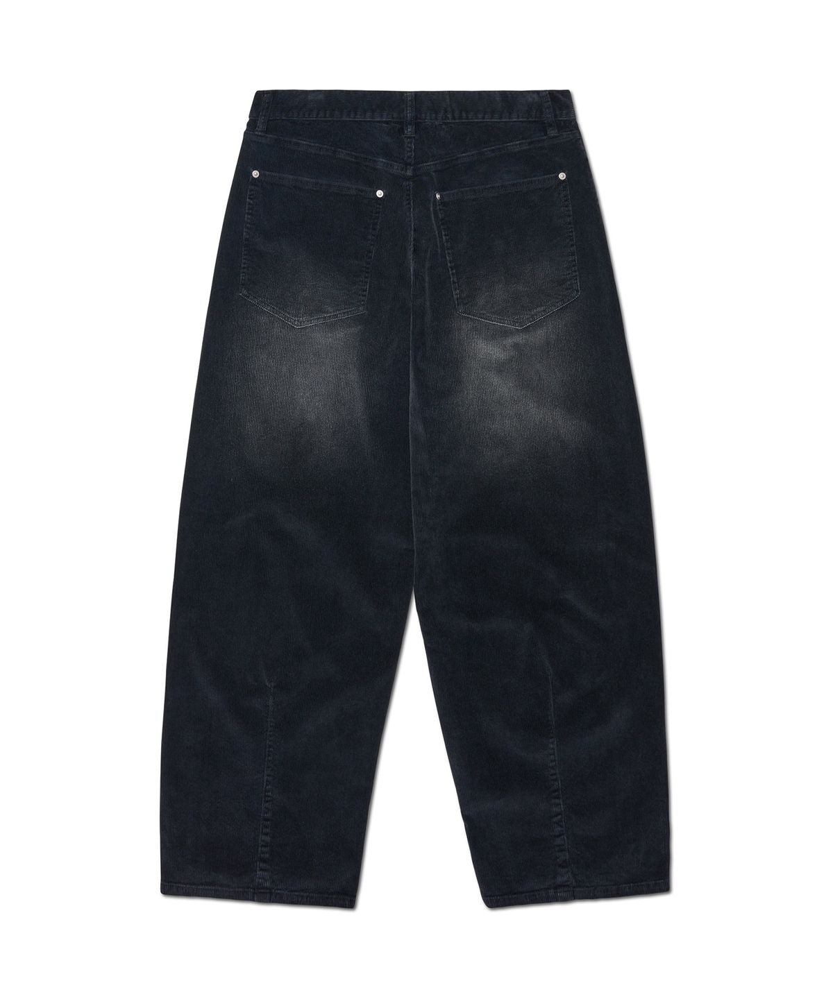 노매뉴얼(NOMANUAL) V.W CORDUROY PANTS - WASHED BLACK