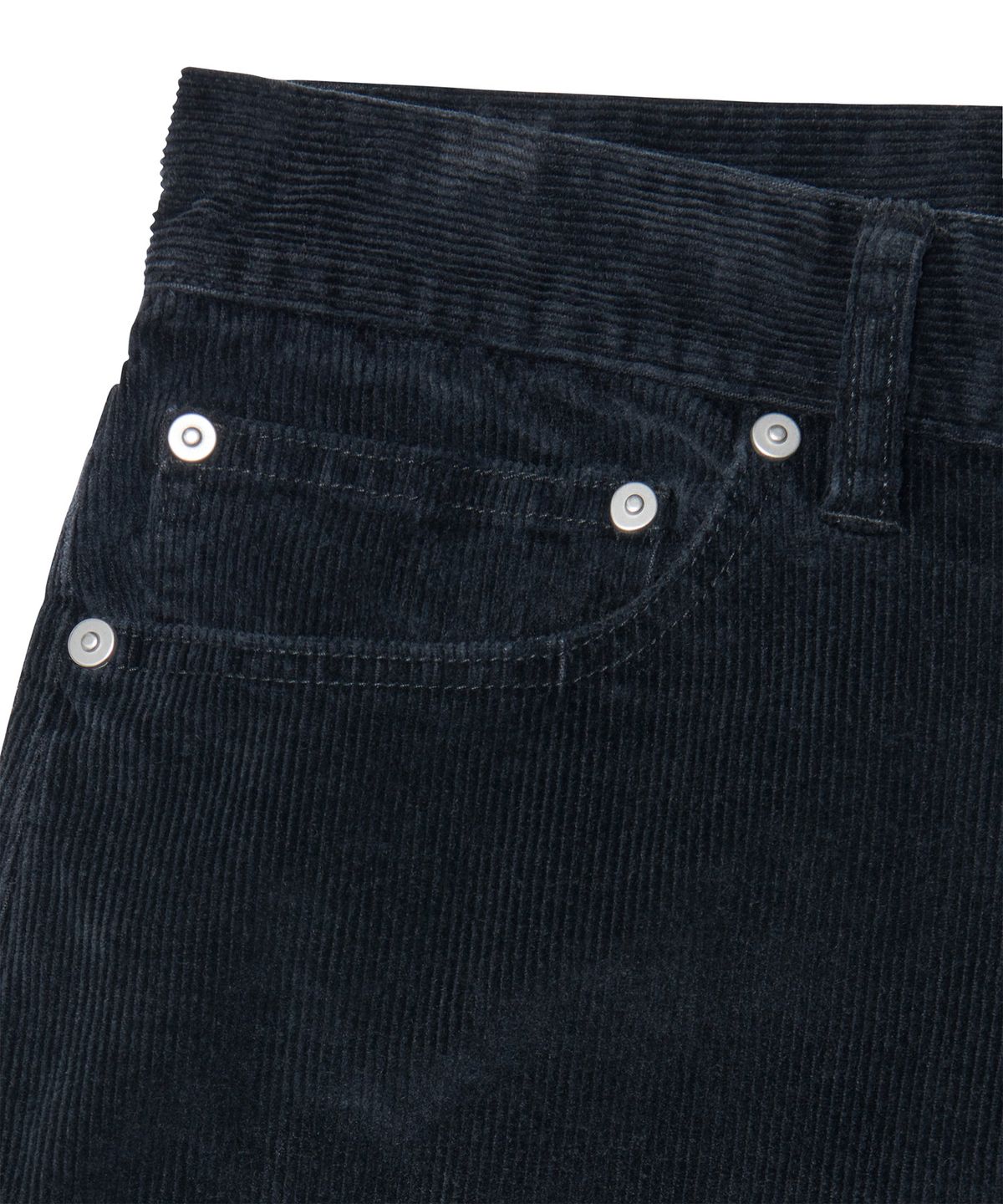 노매뉴얼(NOMANUAL) V.W CORDUROY PANTS - WASHED BLACK