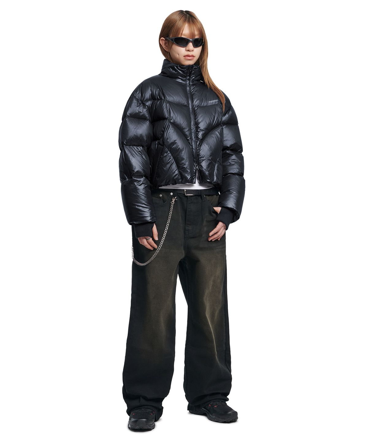노매뉴얼(NOMANUAL) ROOMY LOOSE WASHED PANTS - WASHED BLACK