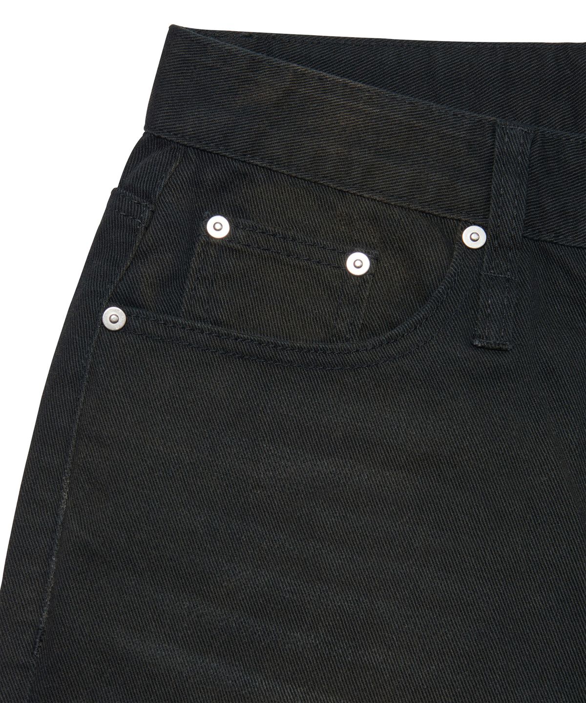 노매뉴얼(NOMANUAL) ROOMY LOOSE WASHED PANTS - WASHED BLACK