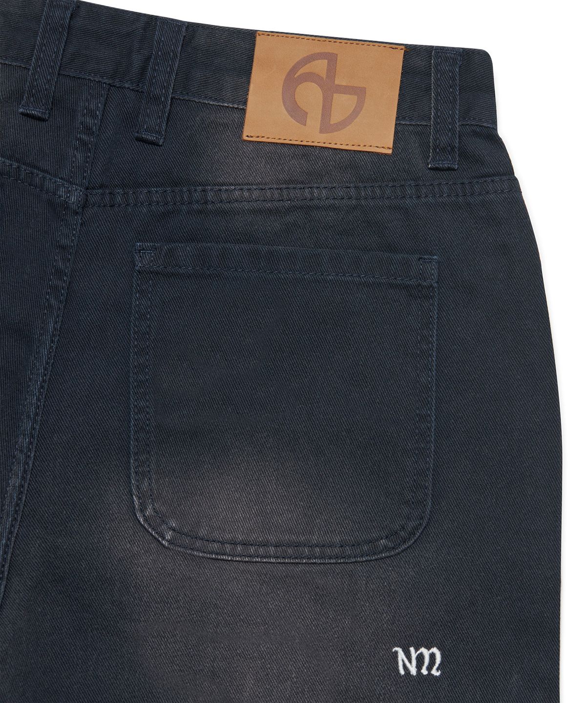 노매뉴얼(NOMANUAL) ROOMY LOOSE WASHED PANTS - WASHED BLUE