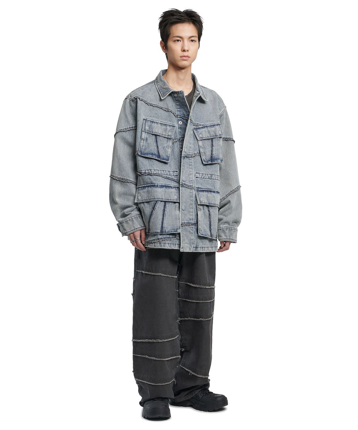 노매뉴얼(NOMANUAL) ROUGH DIVISION PANTS - CHARCOAL