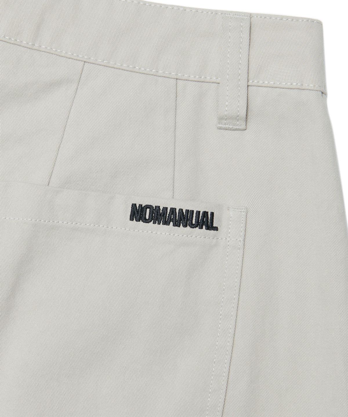 노매뉴얼(NOMANUAL) STACK PANTS - LIGHT GRAY