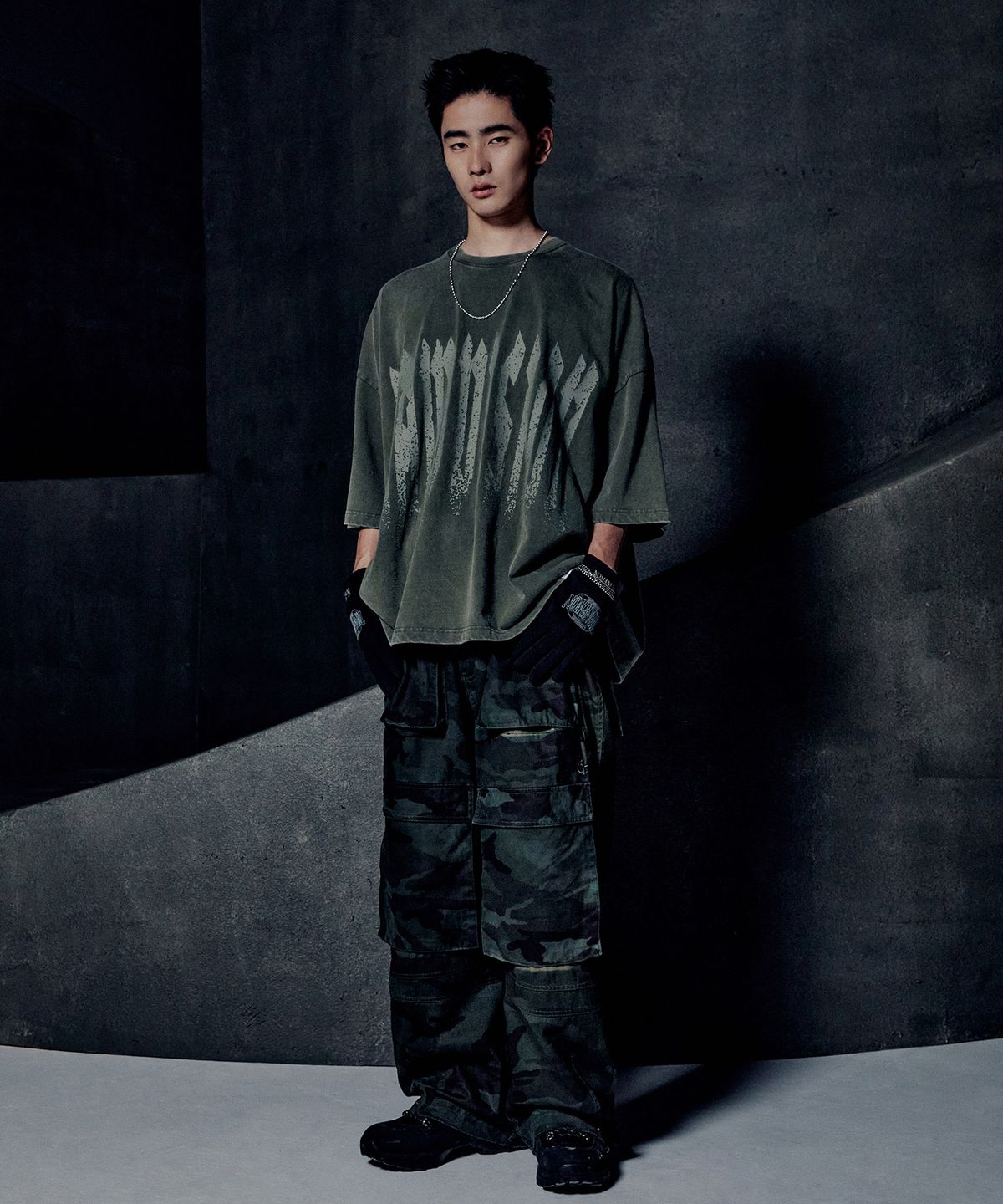 노매뉴얼(NOMANUAL) PENTRUM CARGO PANTS - DYED CAMOUFLAGE