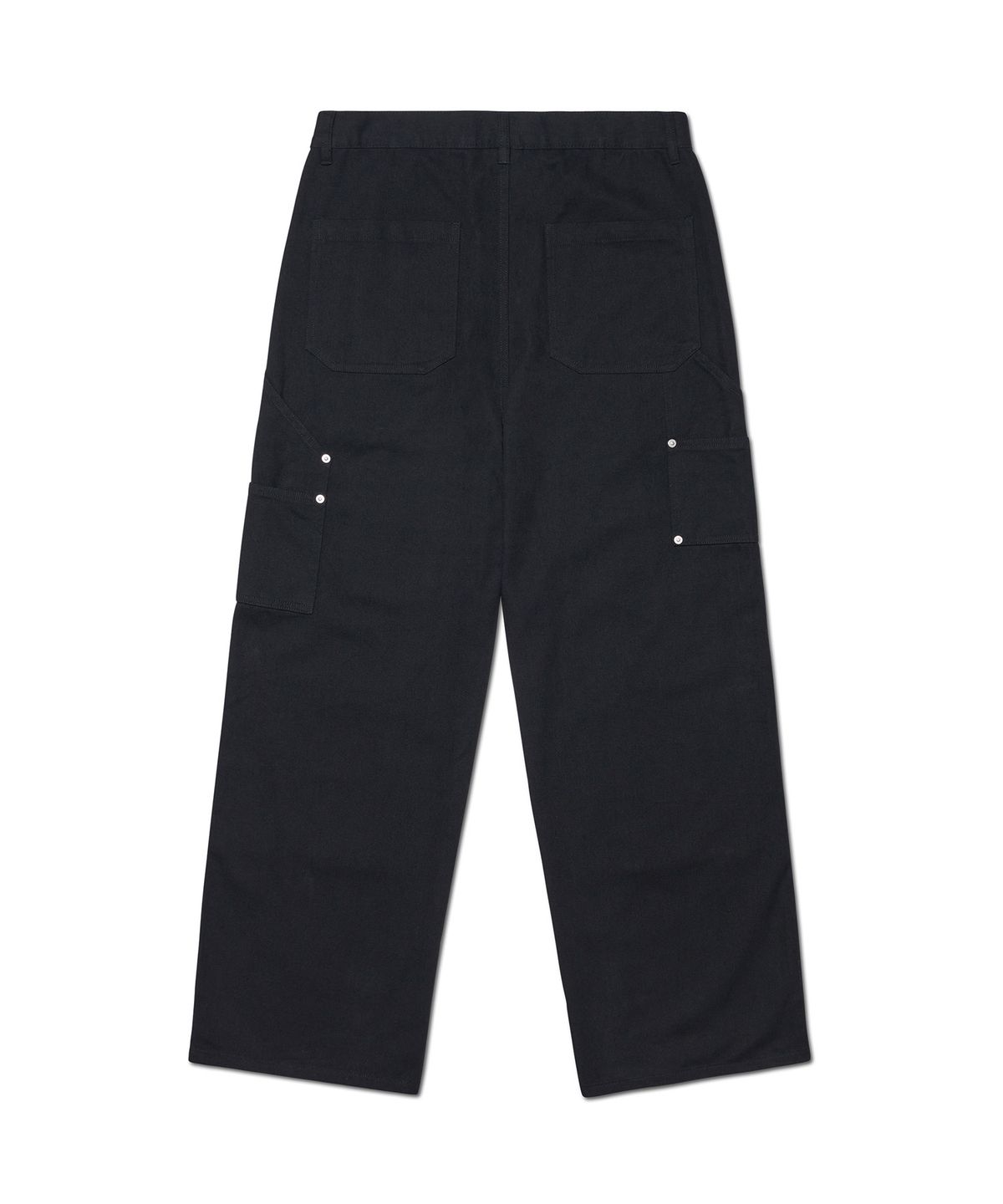 노매뉴얼(NOMANUAL) DIVIDED DOUBLE KNEE PANTS - BLACK