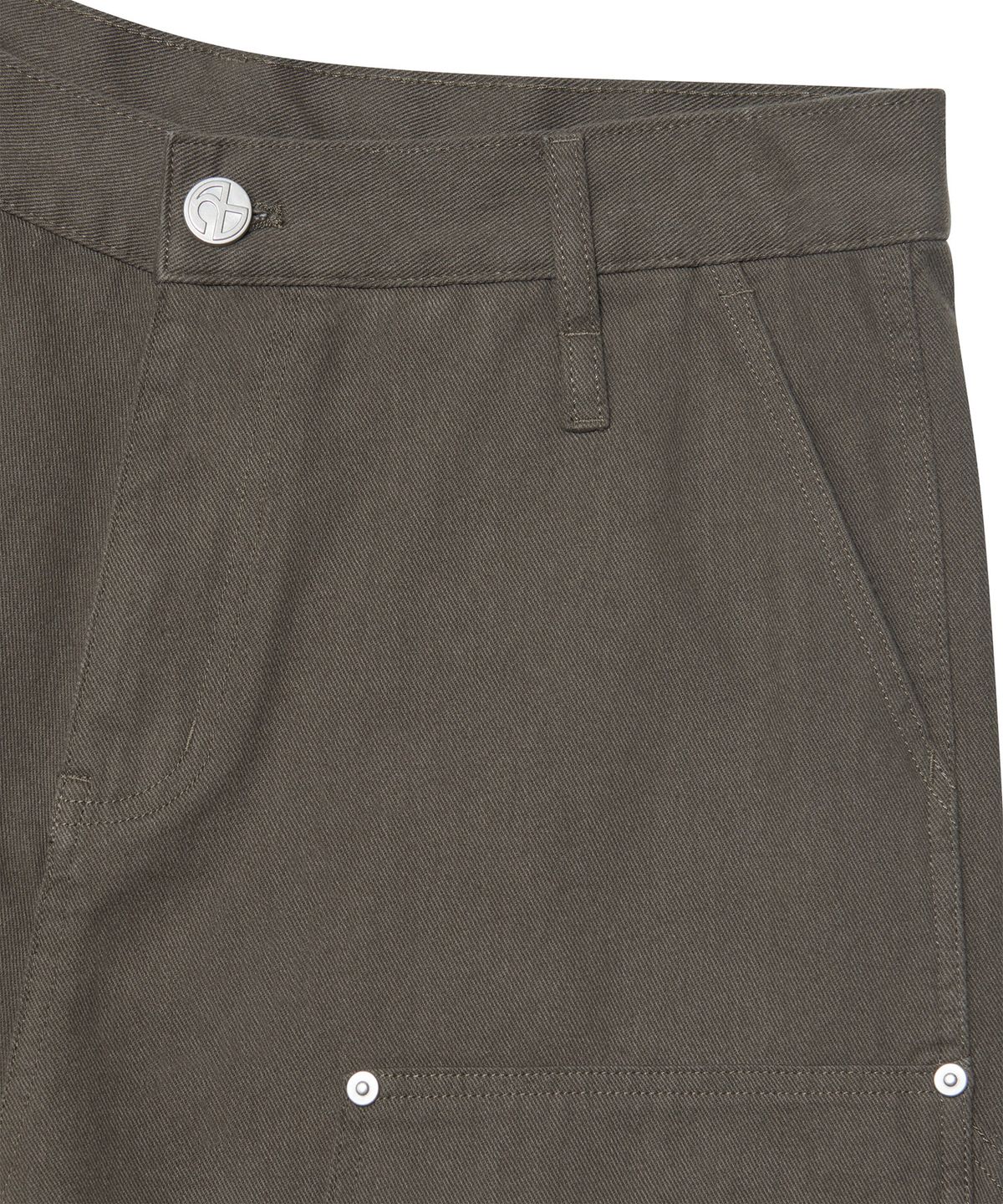 노매뉴얼(NOMANUAL) DIVIDED DOUBLE KNEE PANTS - CHARCOAL