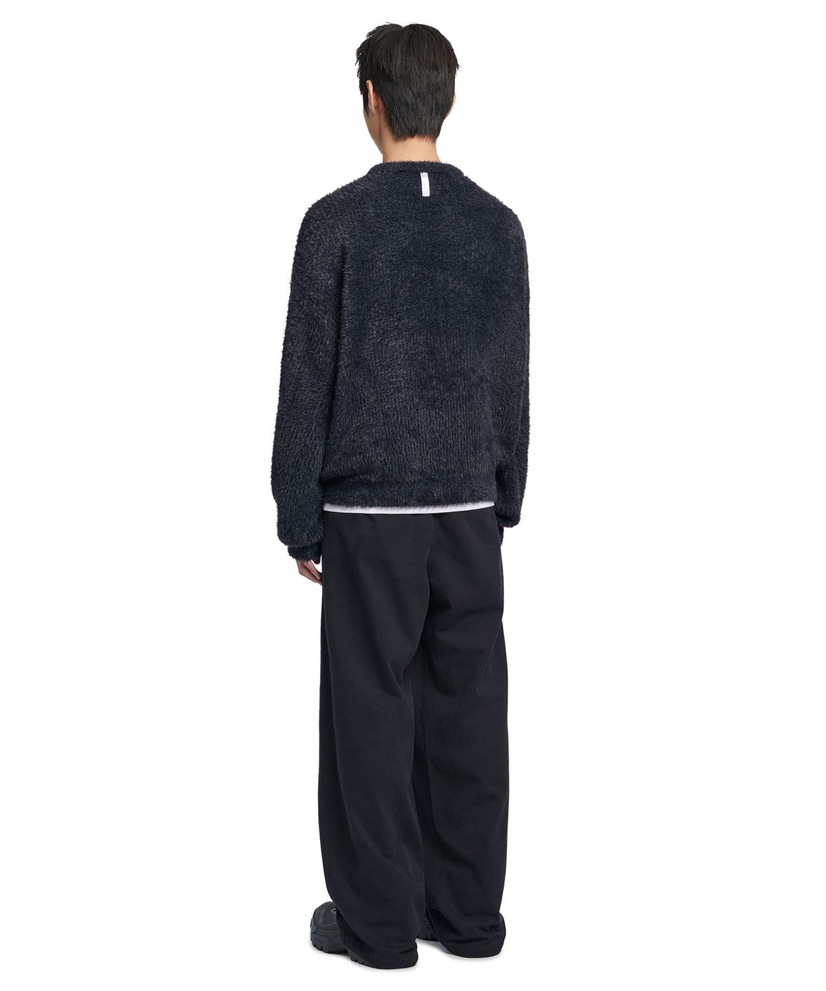 노매뉴얼(NOMANUAL) LOOSE FIT TWO-TUCK PANTS - BLACK