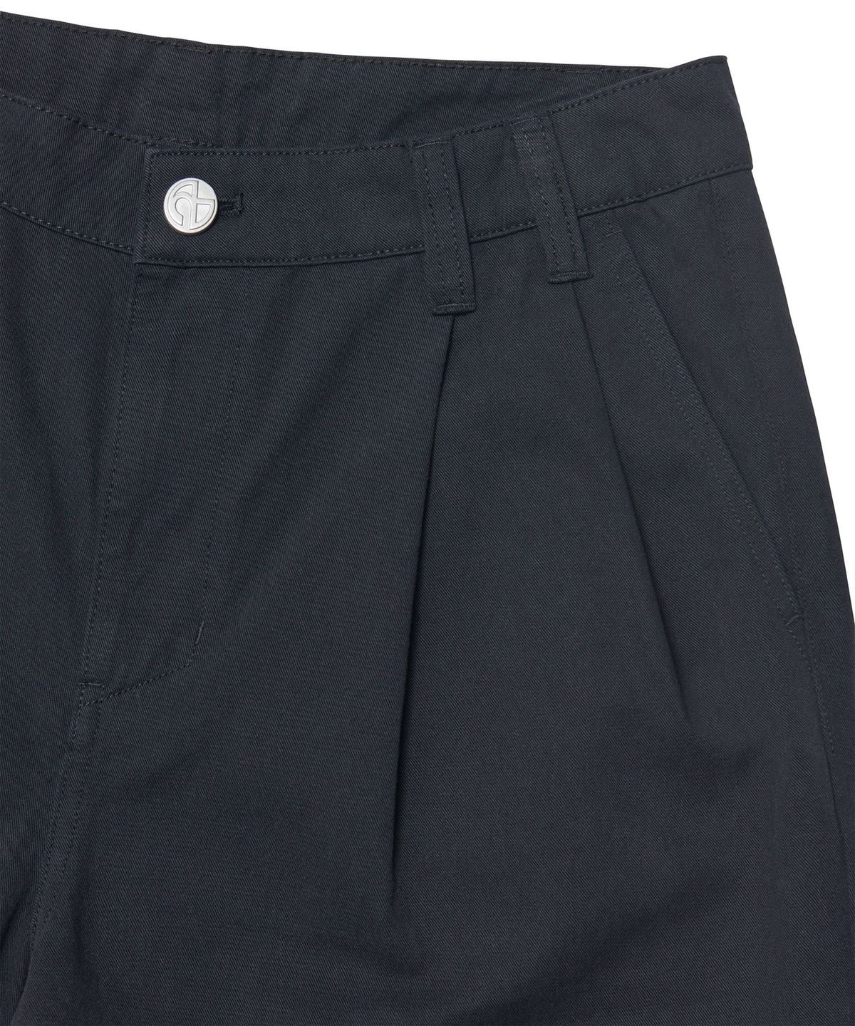 노매뉴얼(NOMANUAL) LOOSE FIT TWO-TUCK PANTS - BLACK