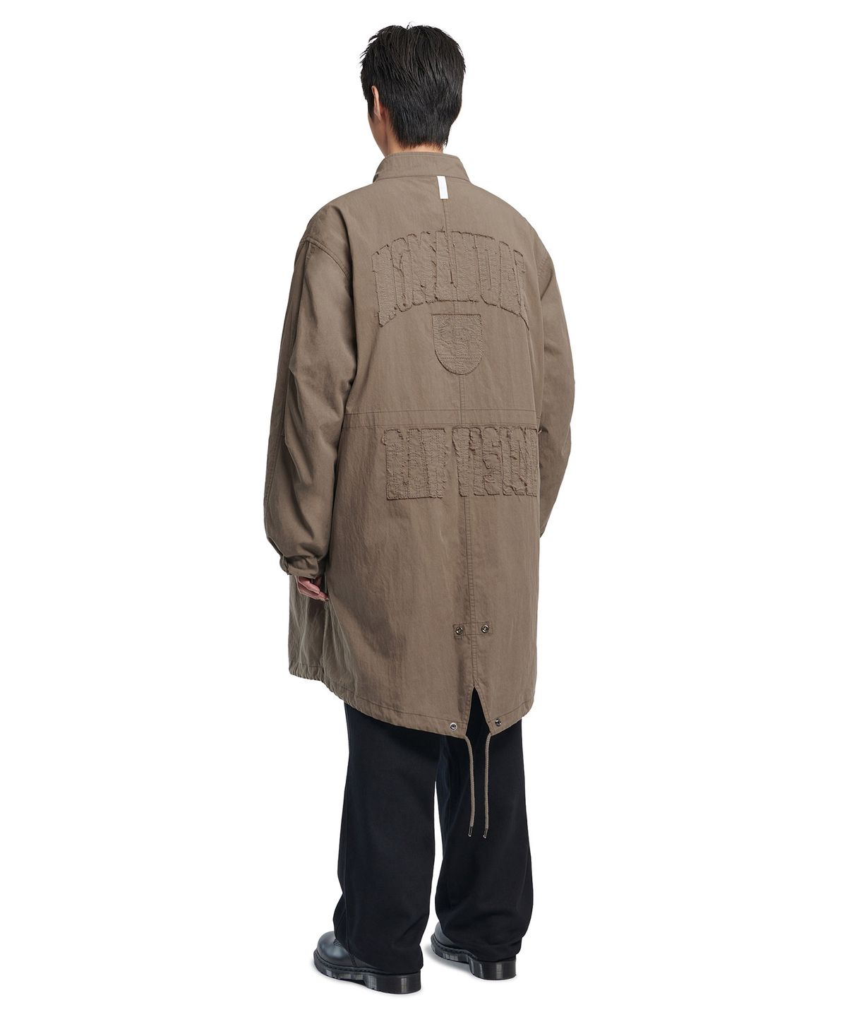 노매뉴얼(NOMANUAL) SIDE GRAPHIC PANTS - BLACK