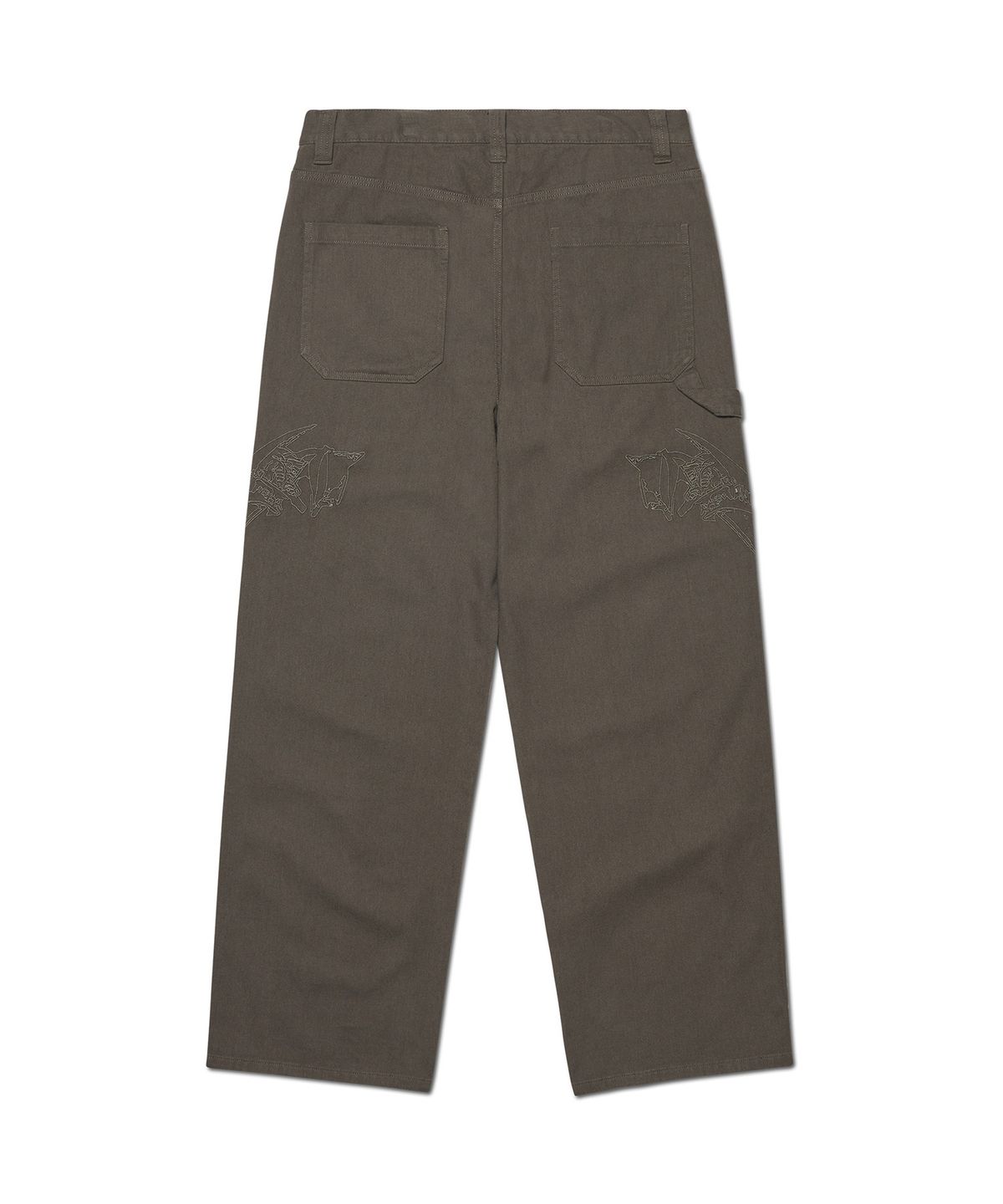 노매뉴얼(NOMANUAL) SIDE GRAPHIC PANTS - CHARCOAL