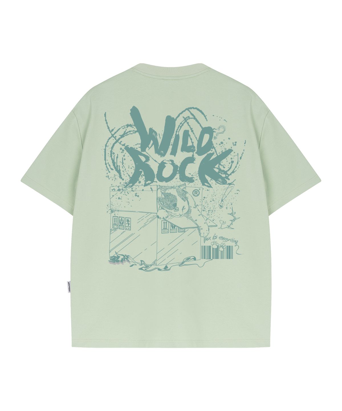 와일드락(WILDROCK) I love boxs 하이텐션 오버핏 반팔 티셔츠